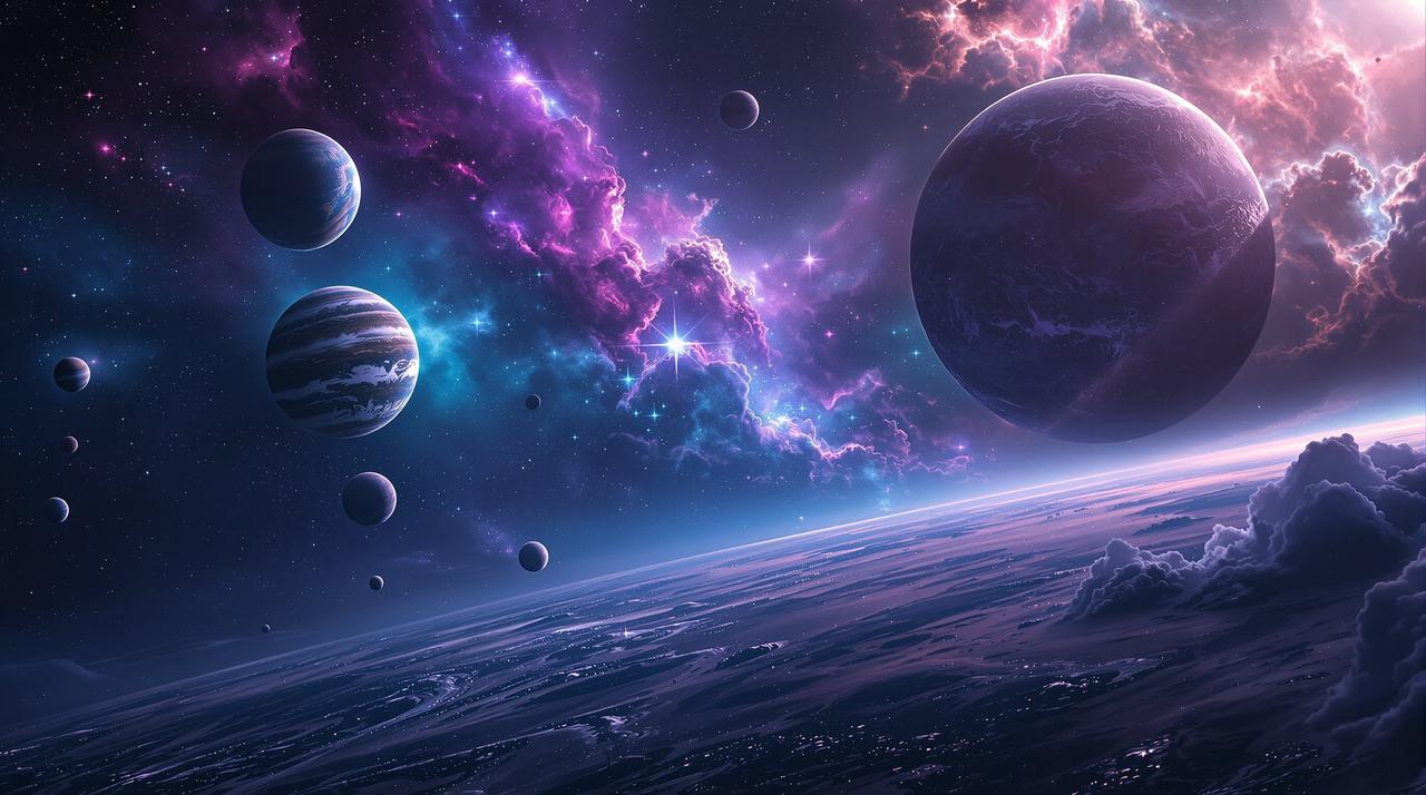 策驰影视 - 浩瀚星空影院主题背景